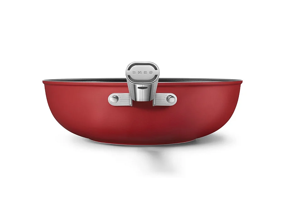 Wok années 50 30 cm Rouge