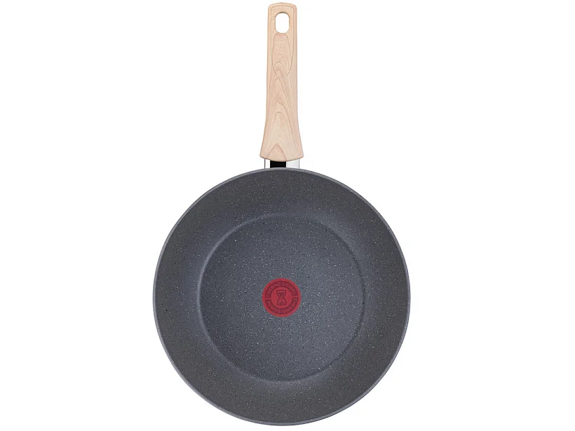 Tefal Poêle wok aluminium 28cm gris/bois clair - g2661902