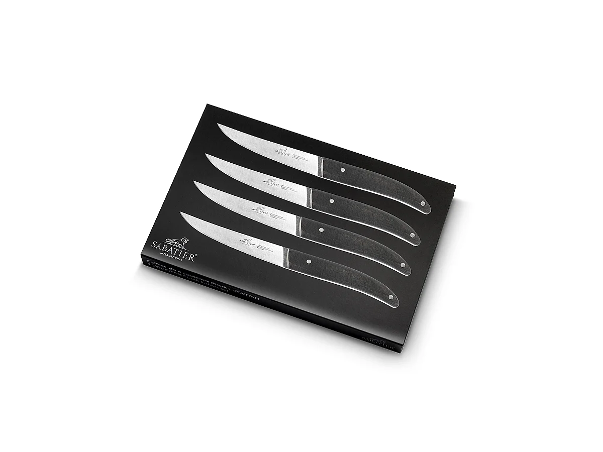 Lion Sabatier Coffret 4 couteaux à steak 11,5cm bois - 901080