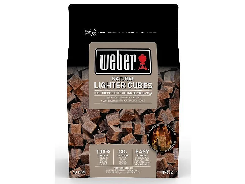 Weber Boîte de 48 cubes allumes feu naturels - 17612