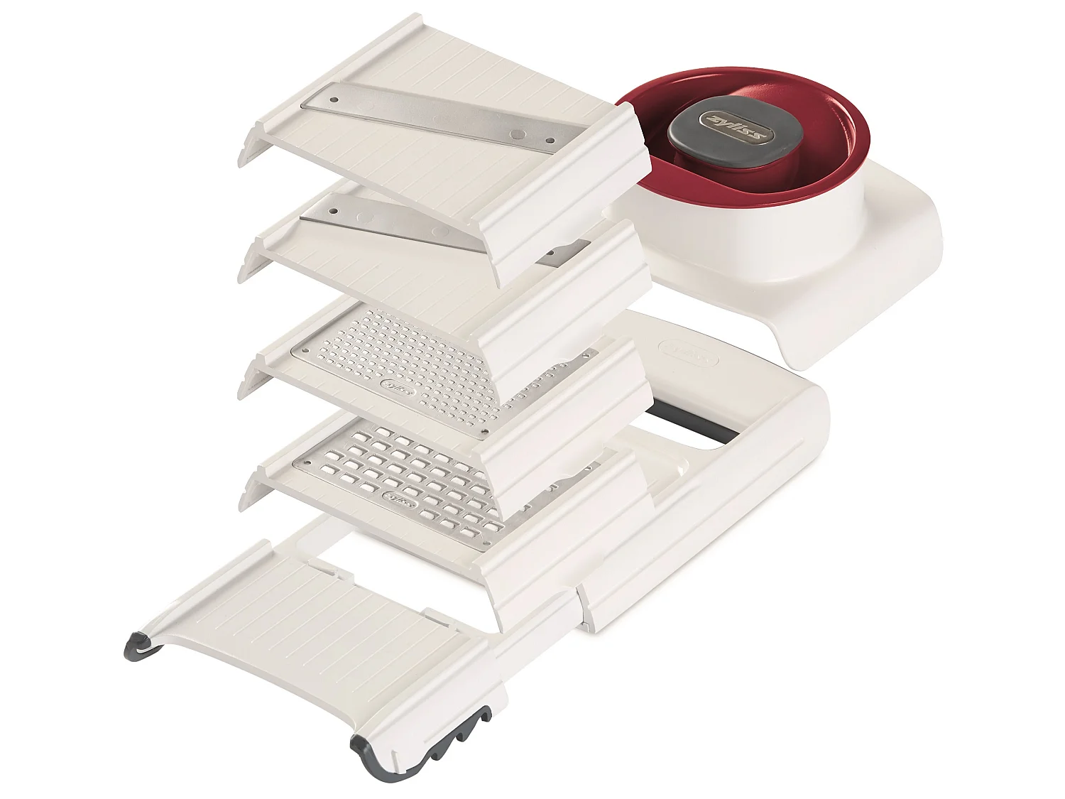 Zyliss Mandoline 4en1 blanc/rouge - ze900027