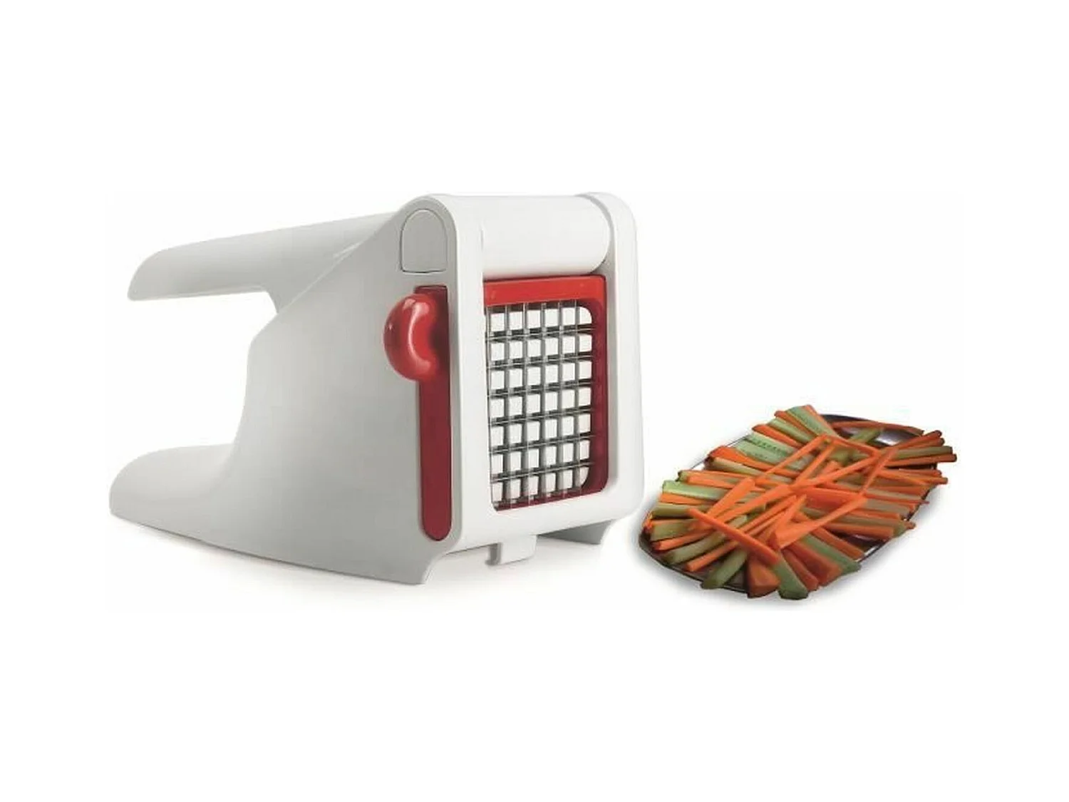 Moulinex Coupe frites et légumes manuel, Large grille 7 x 7 cm, Lames inox