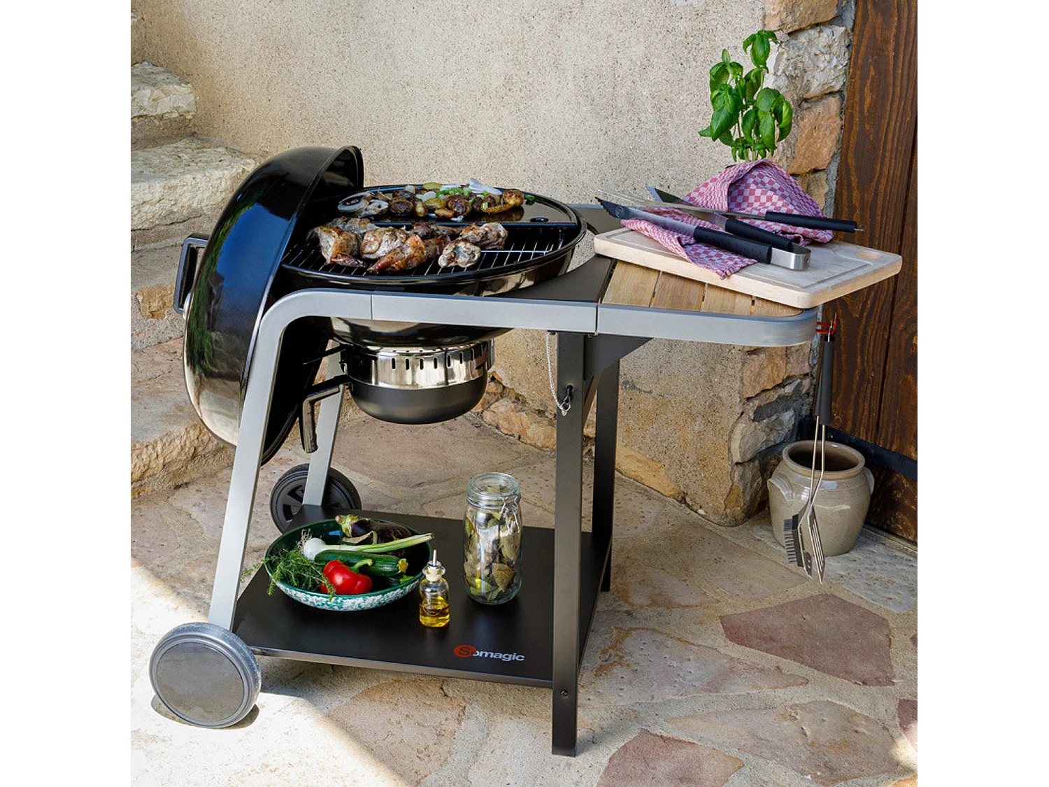 Somagic Barbecue à charbon 57cm - 338570