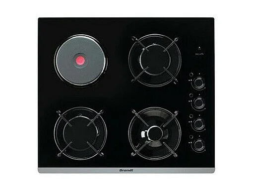 Plaque mixte BRANDT 7800W 58cm, BPG6413BM