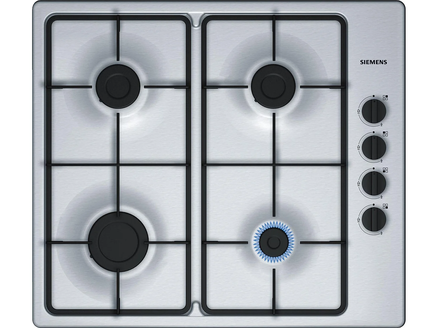 Siemens Table de cuisson inox gaz 60cm - EB6B5PB60