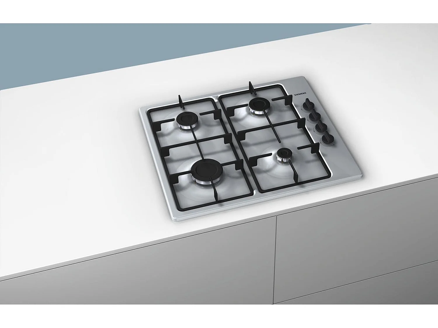 Siemens Table de cuisson inox gaz 60cm - EB6B5PB60