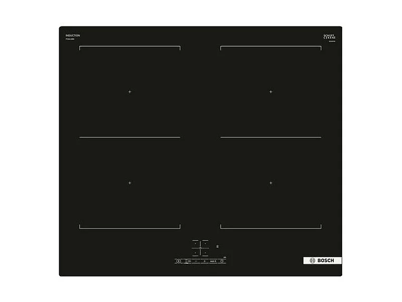 Bosch Serie 4 PVQ611BB6E Piano cottura Nero Da incasso 60 cm a induzione 4 Fornelli