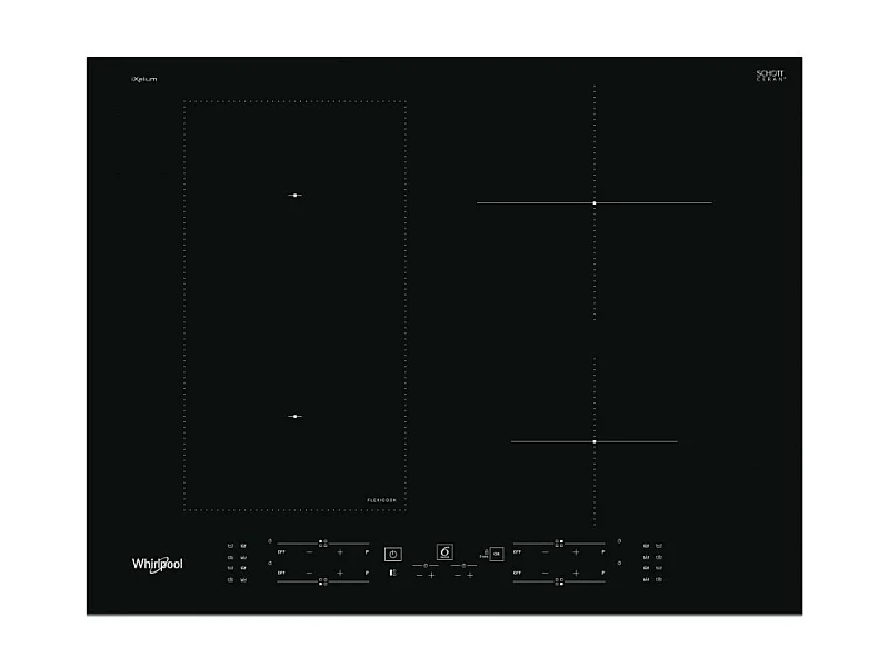 Plaque induction WHIRLPOOL 7200W 65cm, WLB 4265 BFIXL