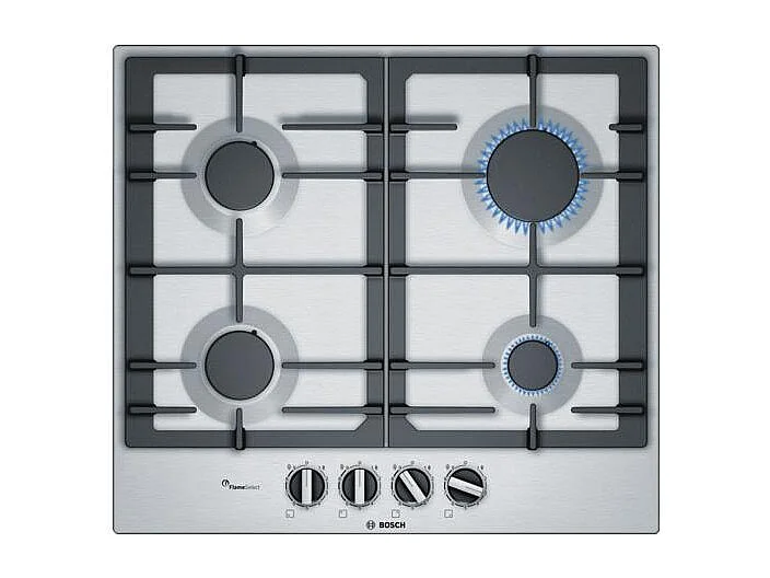 Bosch Table inox gaz 60cm 4 feux - PCP6A5B90
