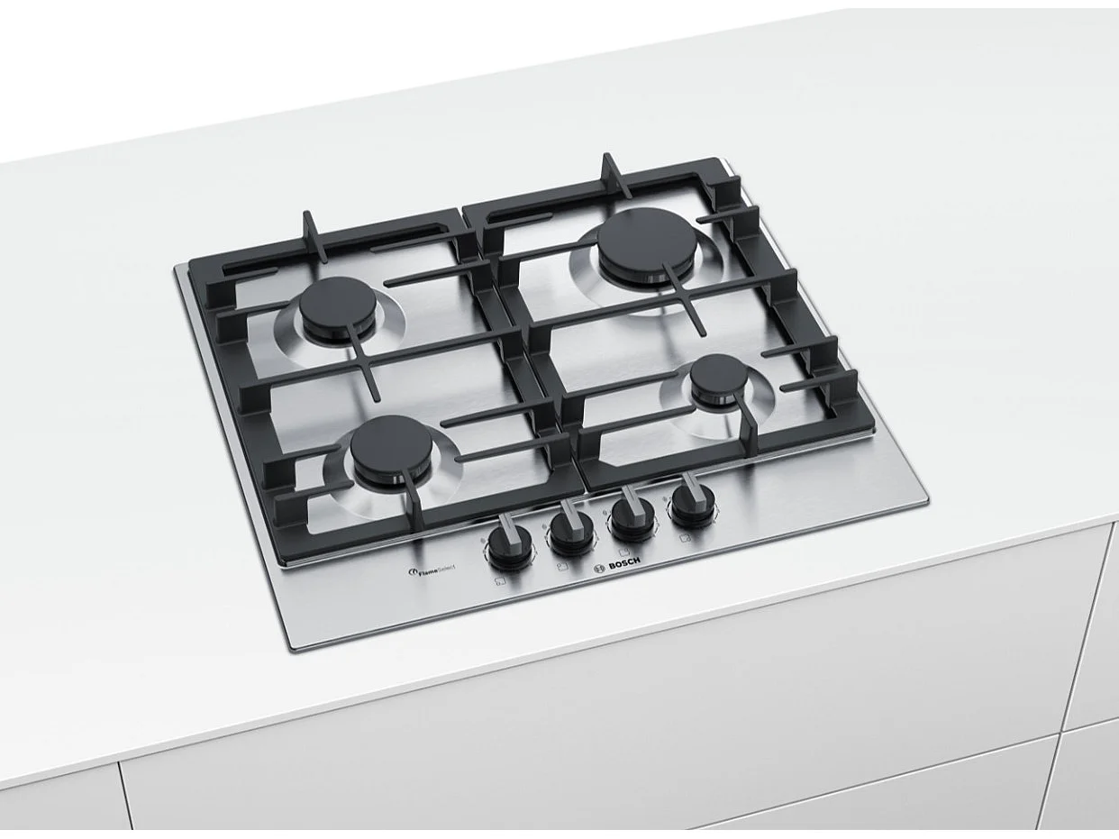 Bosch Table inox gaz 60cm 4 feux - PCP6A5B90