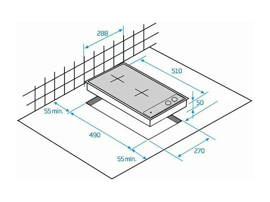 Plaque vitrocéramique BEKO 3600W 28.8cm, HDMI 32400 DT
