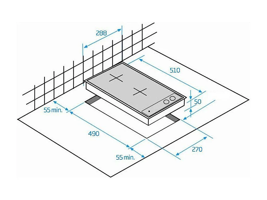 Plaque vitrocéramique BEKO 3600W 28.8cm, HDMI 32400 DT