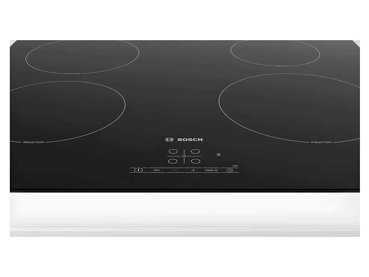 Bosch Table de cuisson induction 60cm 4 feux 4600w noir - PUE61RBB5E