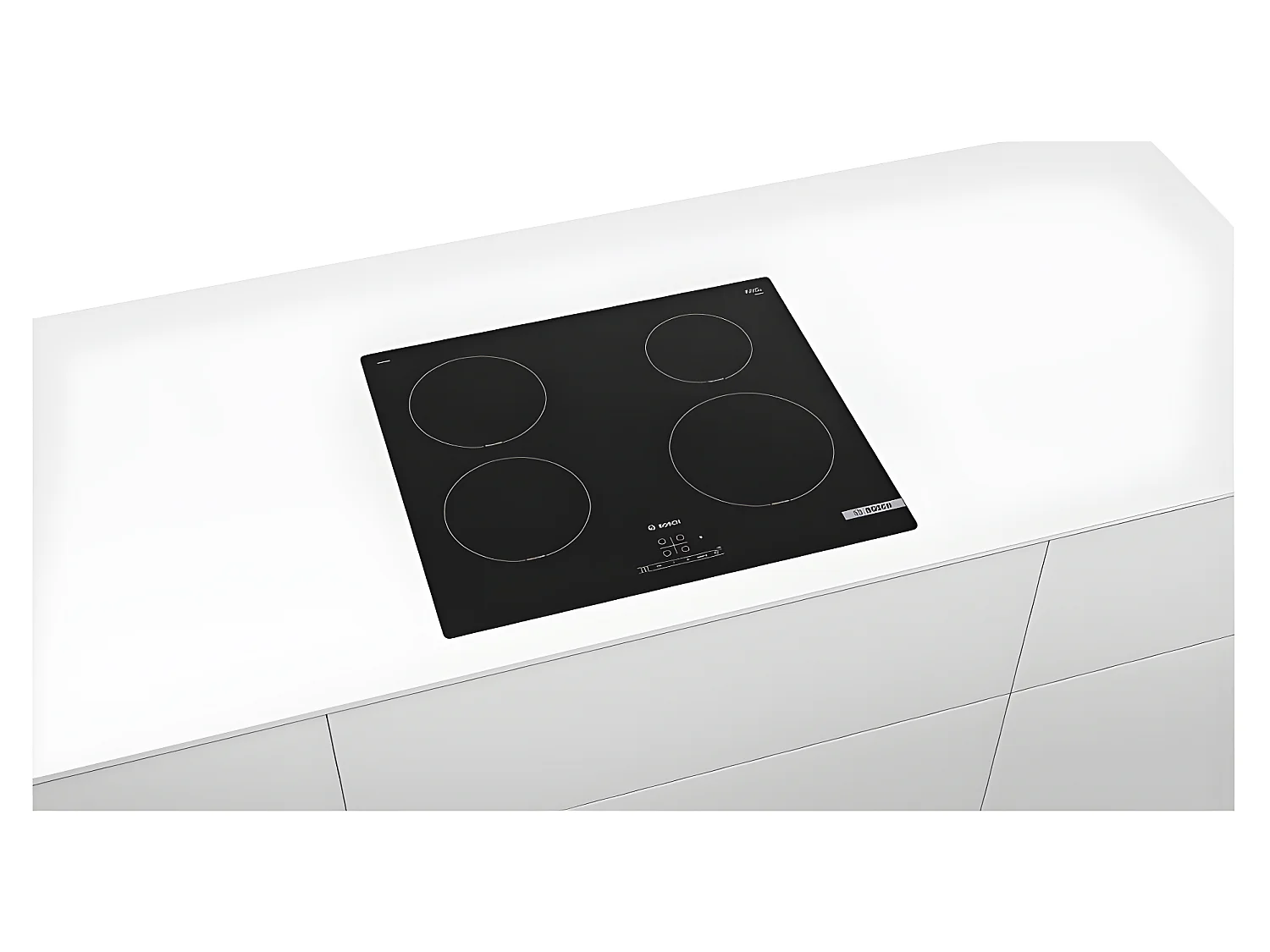 Bosch Table de cuisson induction 60cm 4 feux 4600w noir - PUE61RBB5E