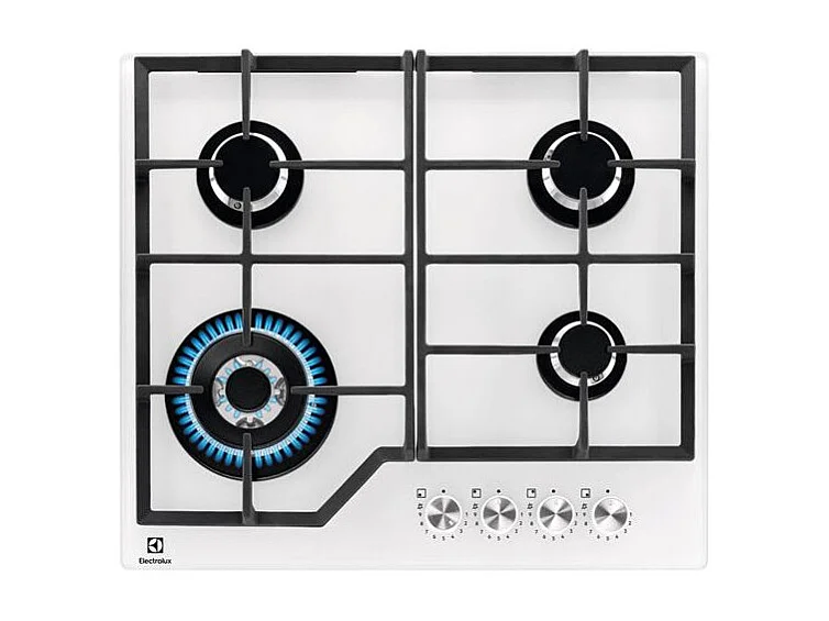 TABLE DE CUISSON VERRE GAZ - Gamme:Gas on Glass line - Technologie de c ELECTROLUX - KGG64362W