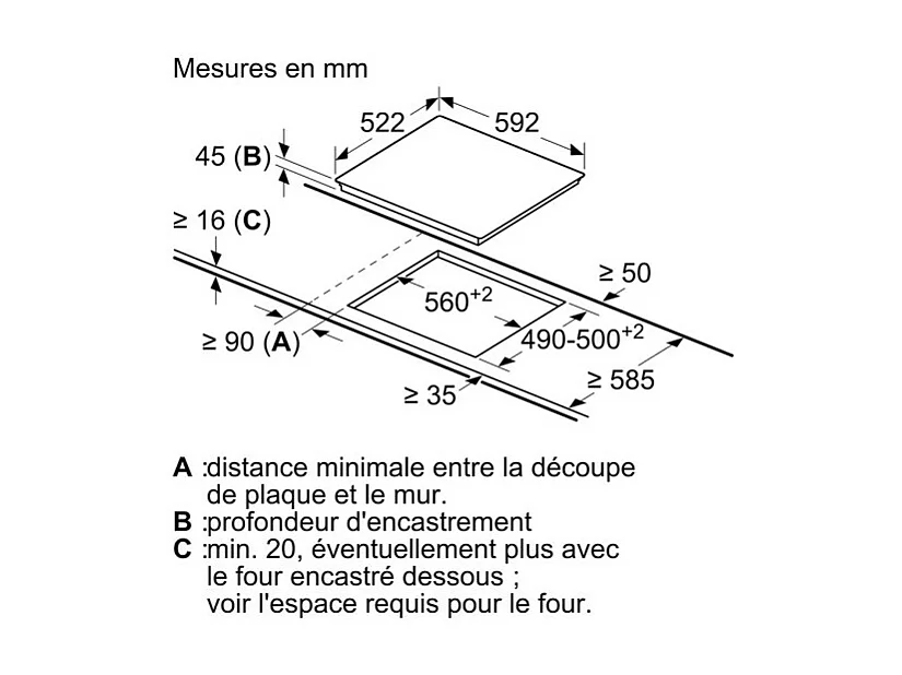 Plaque vitrocéramique Siemens ET61RBMB8E