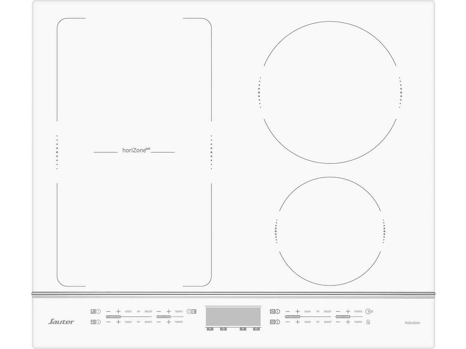 Sauter Plaque de cuisson 5000w 40x23cm - spi4664w