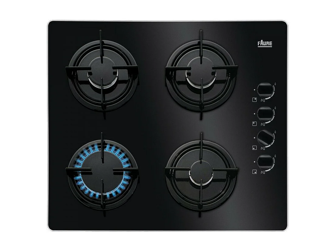 Plaque gaz FAURE 7900W 58cm, FGO 62414 BA 1