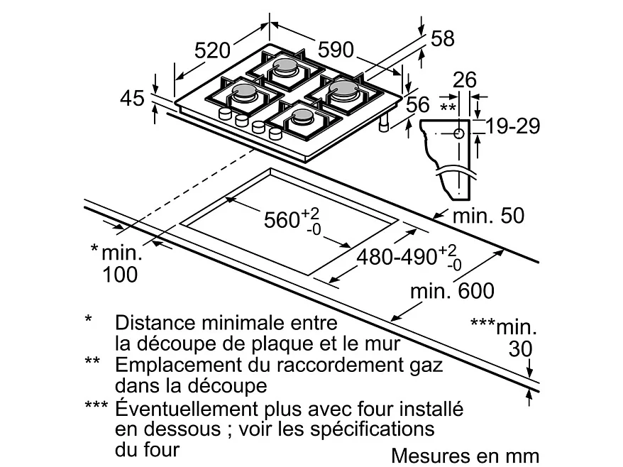 PLAQUE GAZ BOSCH PNP6B6B90