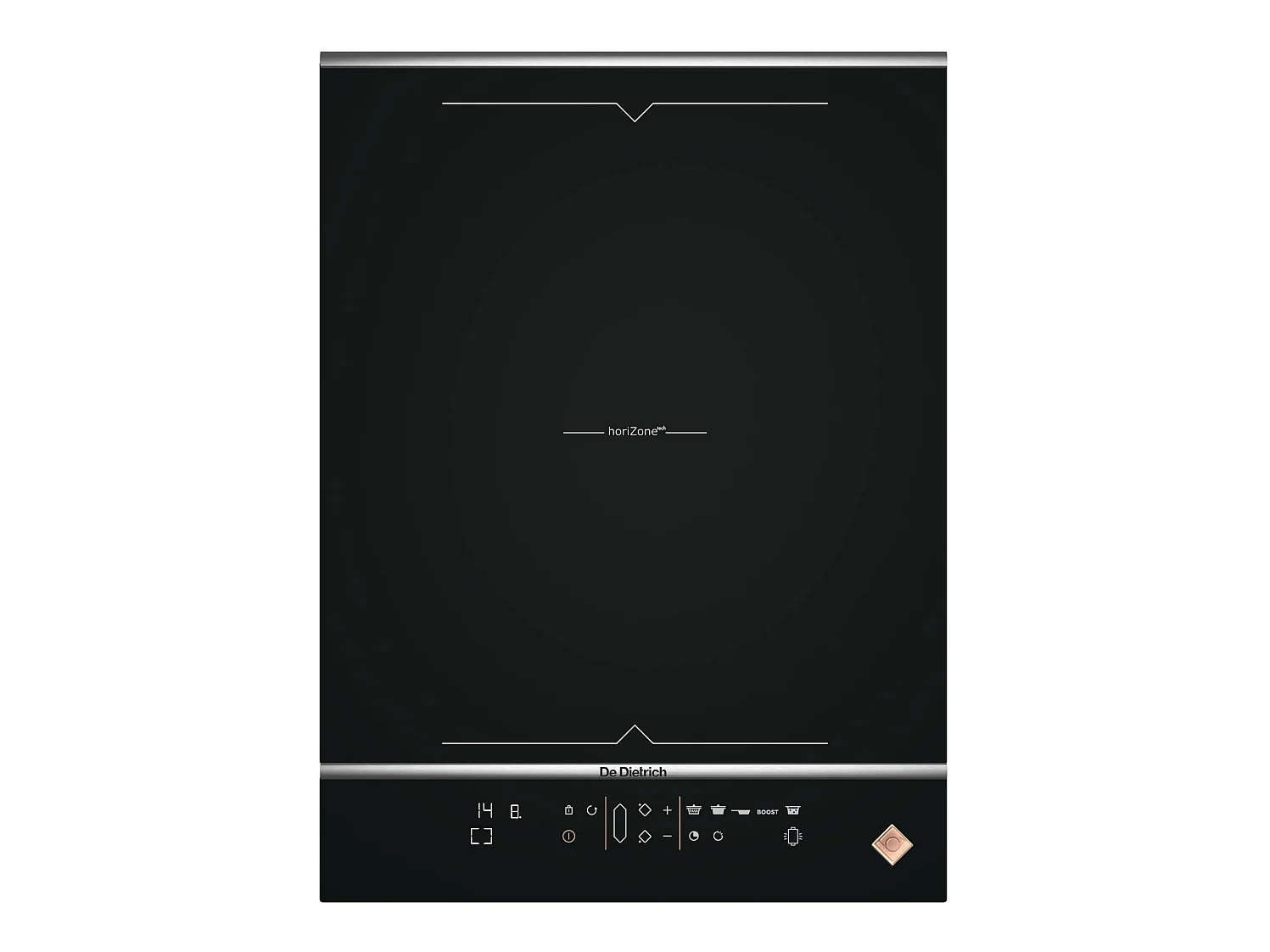 De Dietrich Table domino induction 38cm 2 feux 4600w noir - dpi7469xs