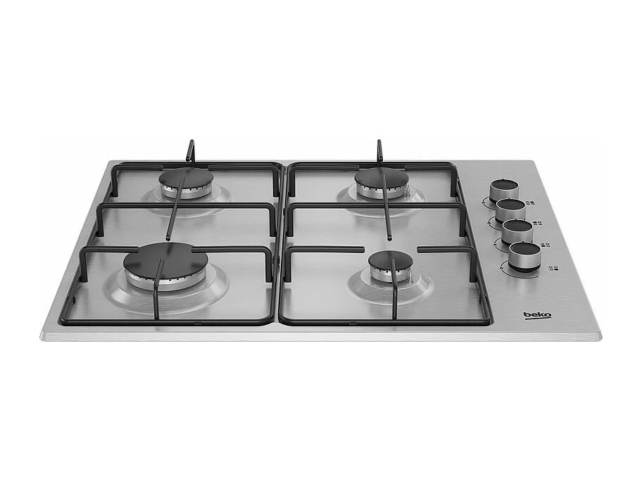 Plaque gaz BEKO 61cm, HIGG64123SX