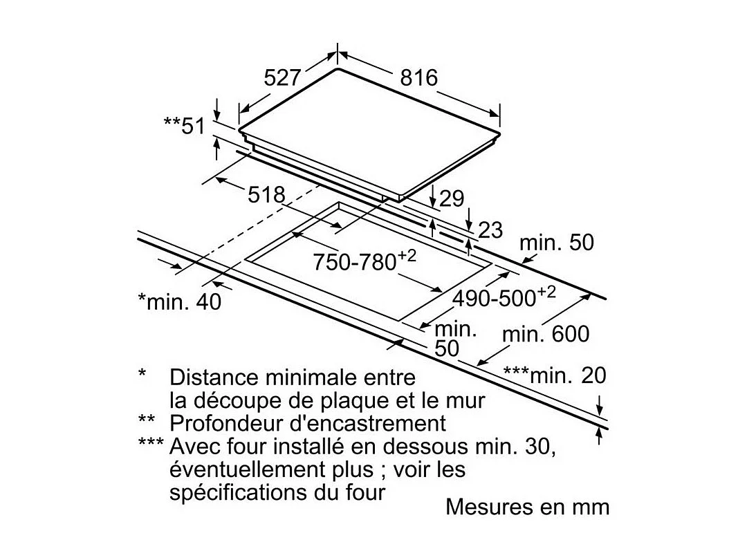 Plaque vitrocéramique BOSCH, PXV875DV1E