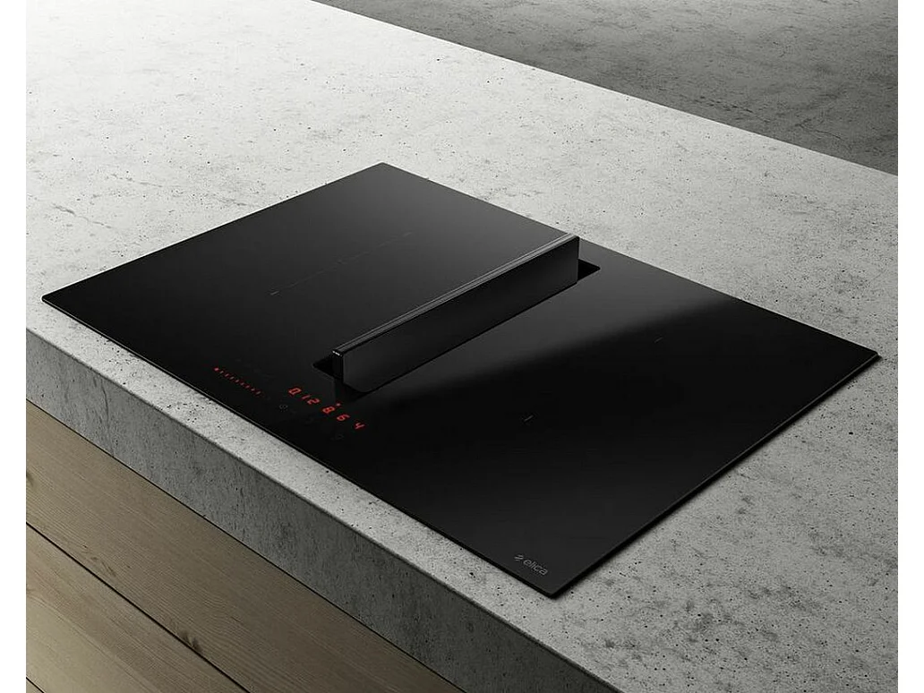 Elica Table de cuisson aspirante induction 72cm 4 feux 7500w noir - prf0167054