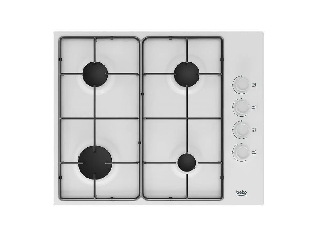 Plaque gaz BEKO 7900W 61cm, HIGG64123SW