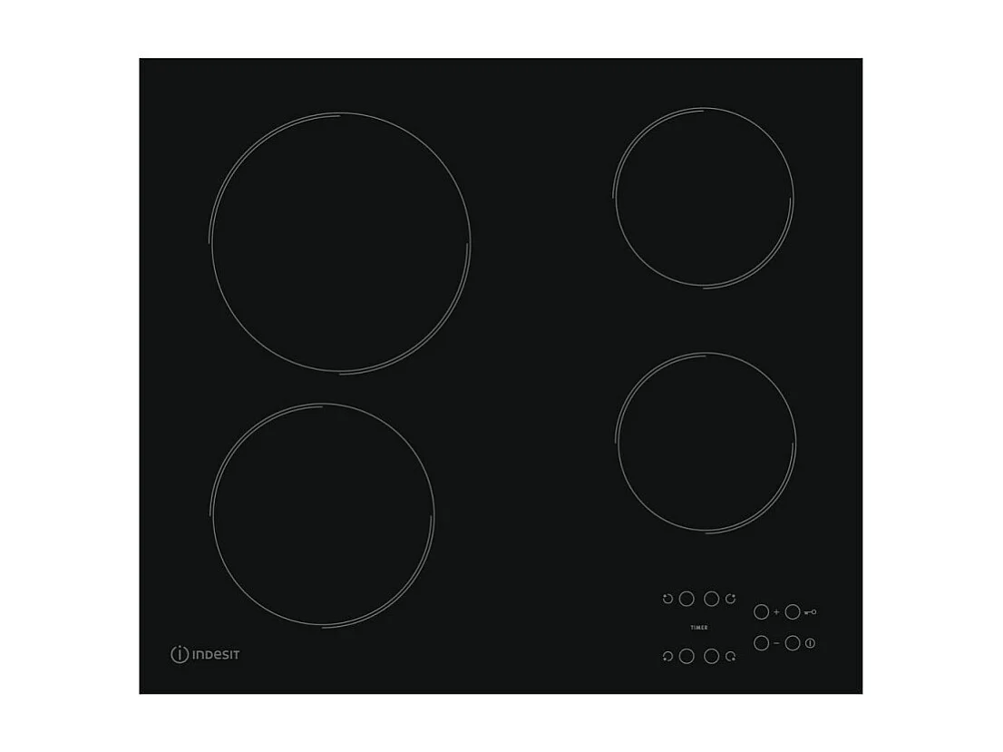 Plaque vitrocéramique INDESIT 6200W 58cm, RI161C