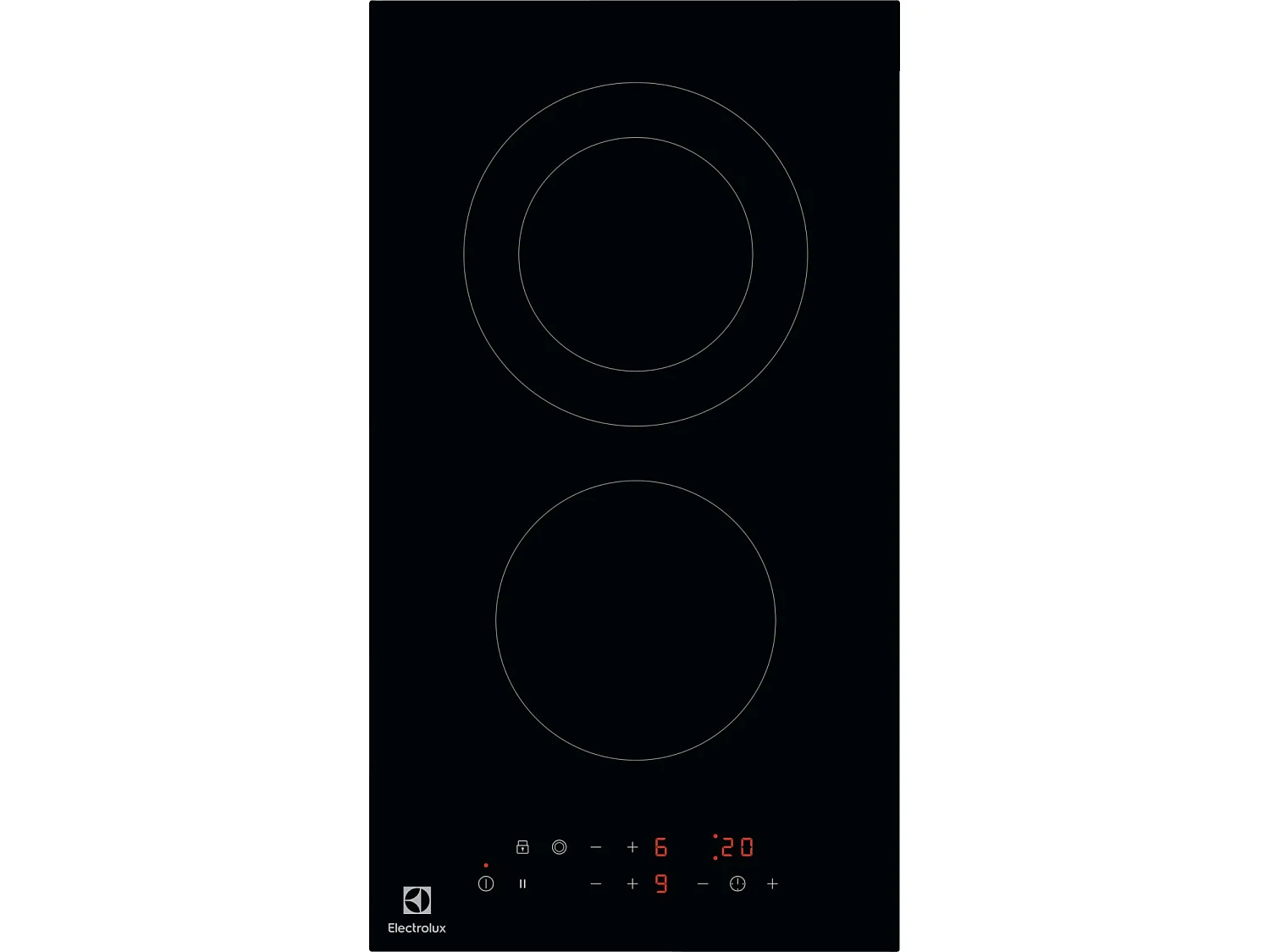 Electrolux Domino vitrocéramique 29cm 2900w noir - LHR3233CK-OLD