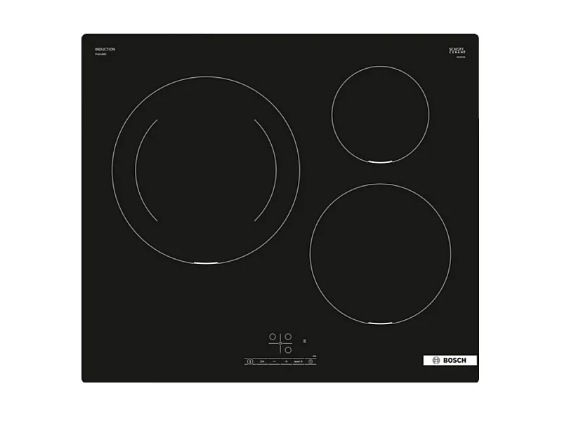 Bosch Table de cuisson à induction 60cm 3 feux noir - PIJ611BB5E