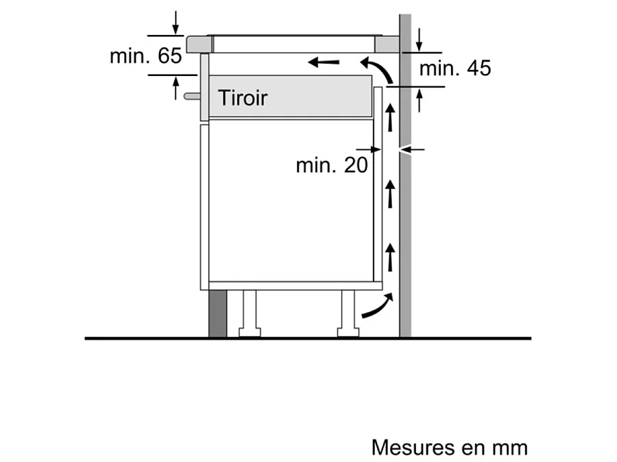 Bosch Table de cuisson à induction 60cm 3 feux noir - PIJ611BB5E