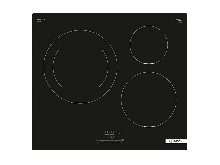 Bosch Table de cuisson à induction 60cm 3 feux noir - PIJ611BB5E