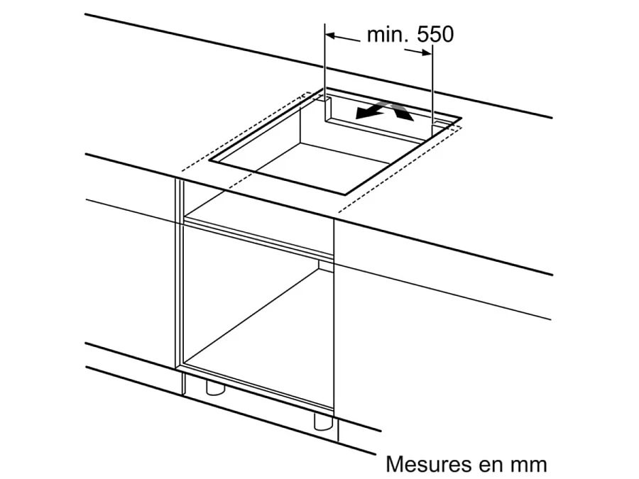 Bosch Table de cuisson à induction 60cm 3 feux noir - PIJ611BB5E