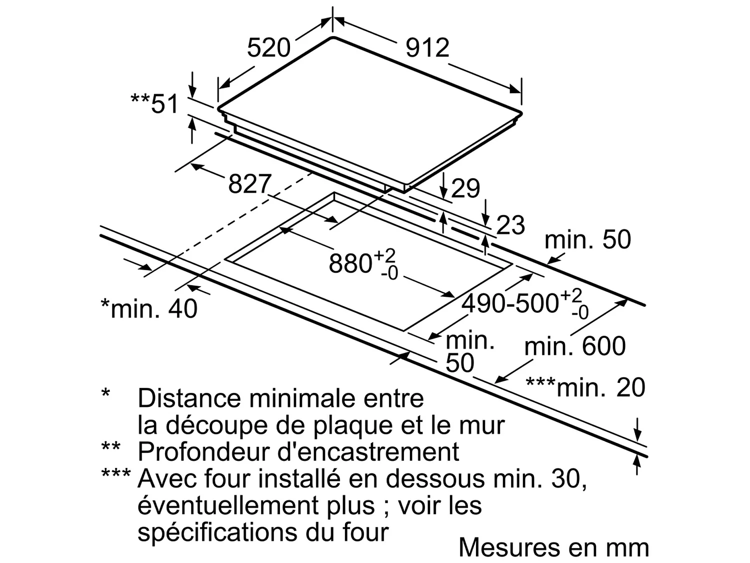Siemens Table de cuisson à induction 90cm 5 feux 11100w flexinduction noir - ex975lvv1e
