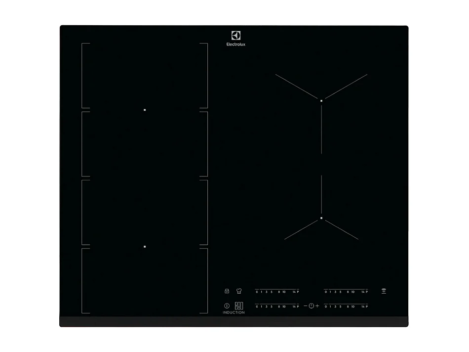 Plaque induction ELECTROLUX 11700W 59cm, EIV 654