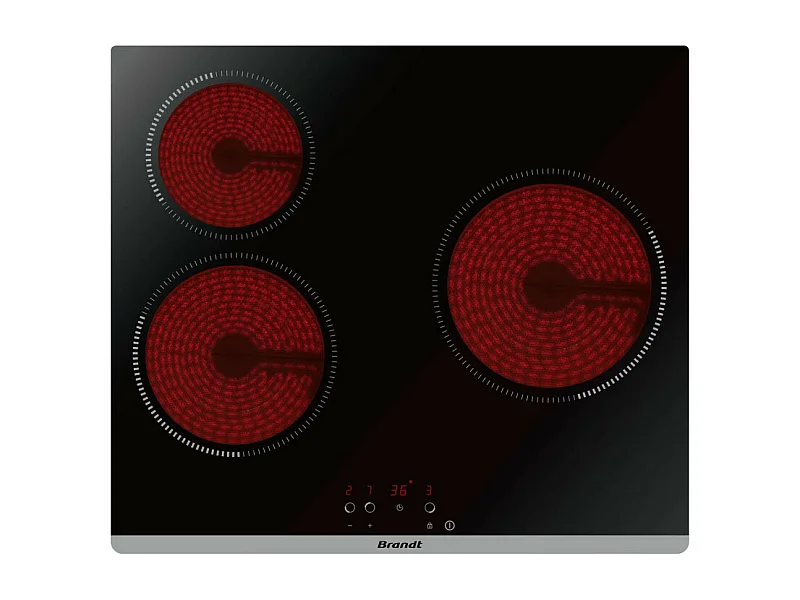 Plaque vitrocéramique BRANDT 60cm, BPV 6320 B