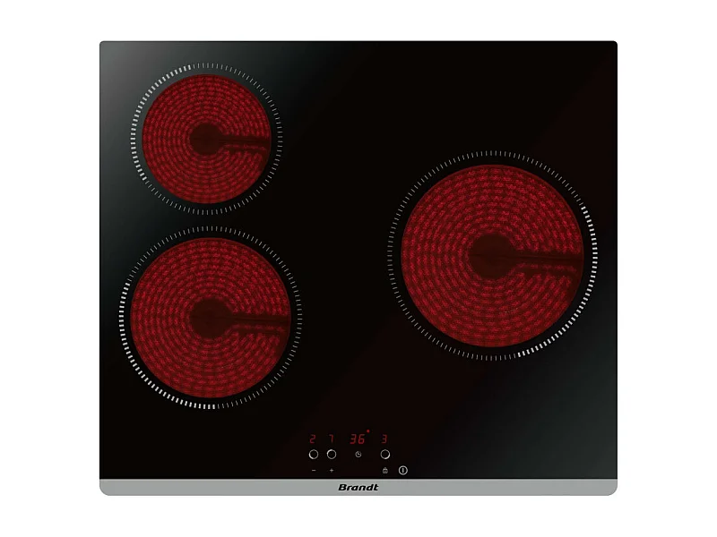 Plaque vitrocéramique BRANDT 60cm, BPV 6320 B