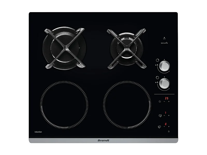 Plaque mixte BRANDT 7400W 58cm, 1033928