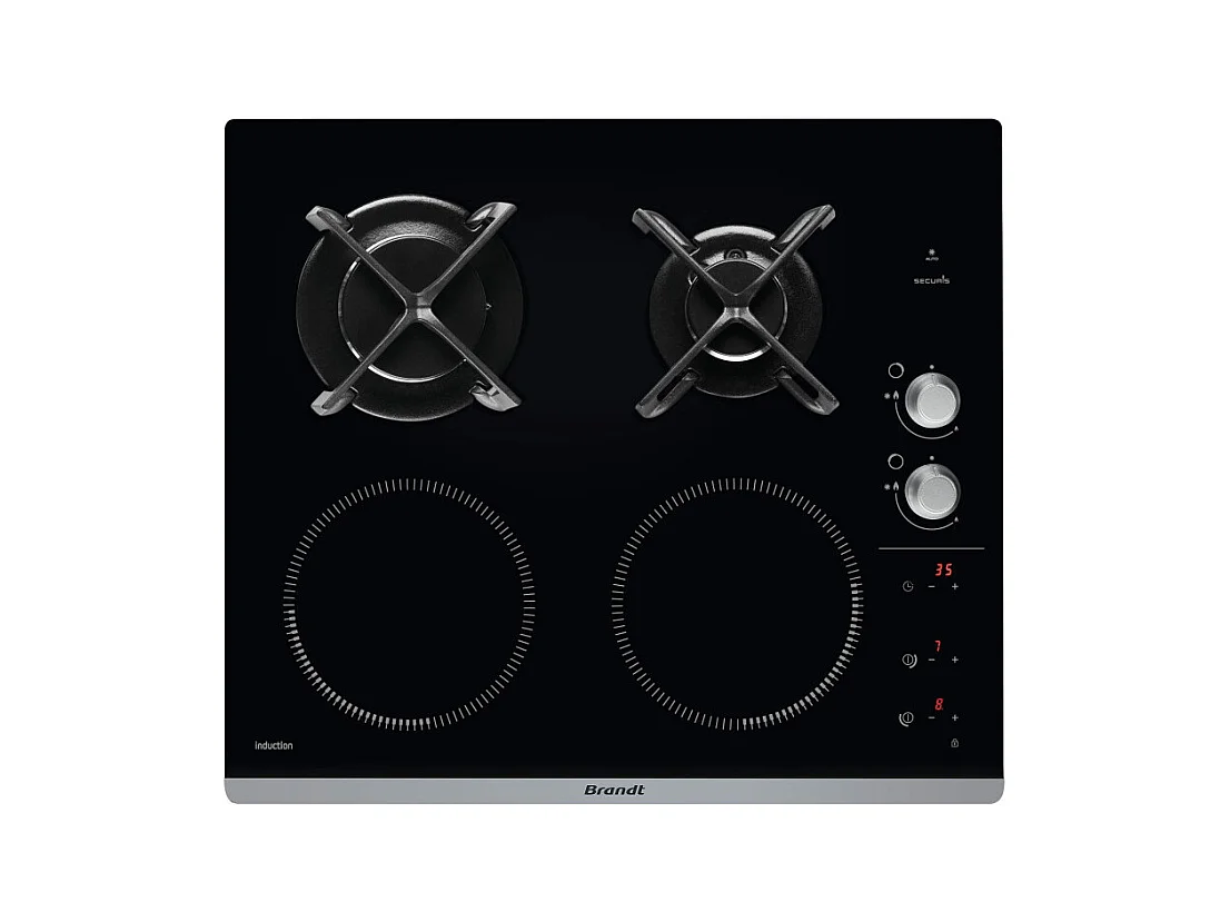 Plaque mixte BRANDT 7400W 58cm, 1033928