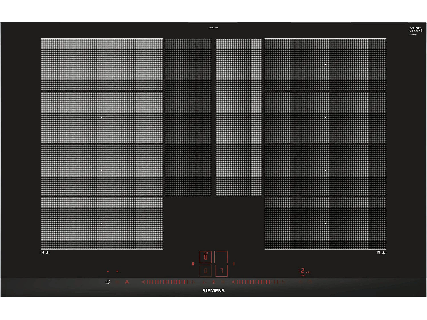 Plaque induction SIEMENS 82cm, EX 875 LYV 1 E