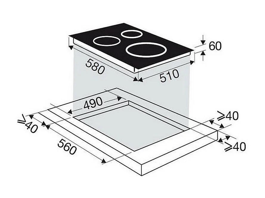Plaque induction BRANDT, BPI1639KX
