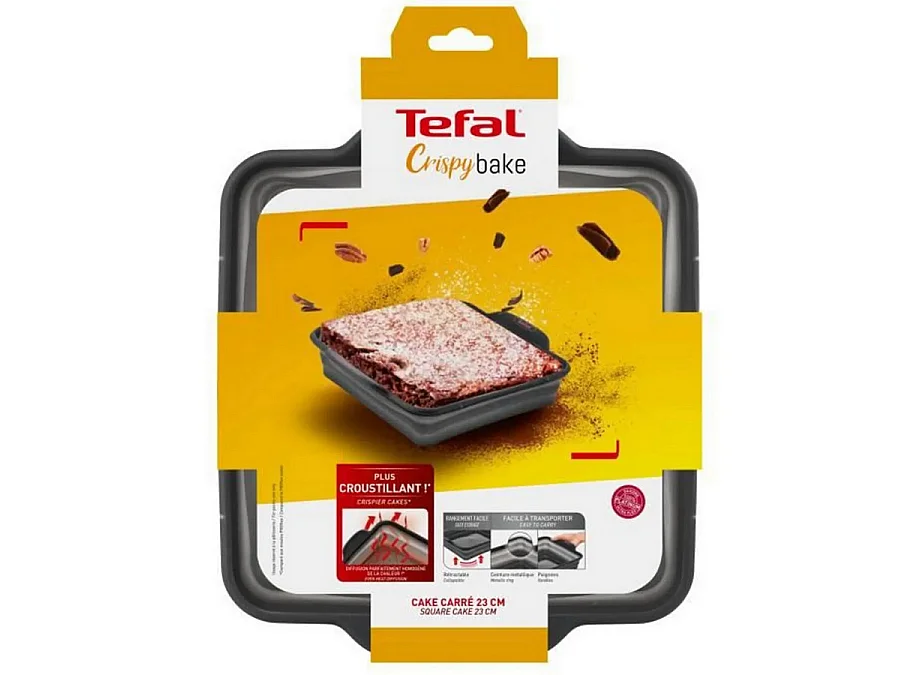 Tefal Moule à cake 23x23cm noir - J4170314