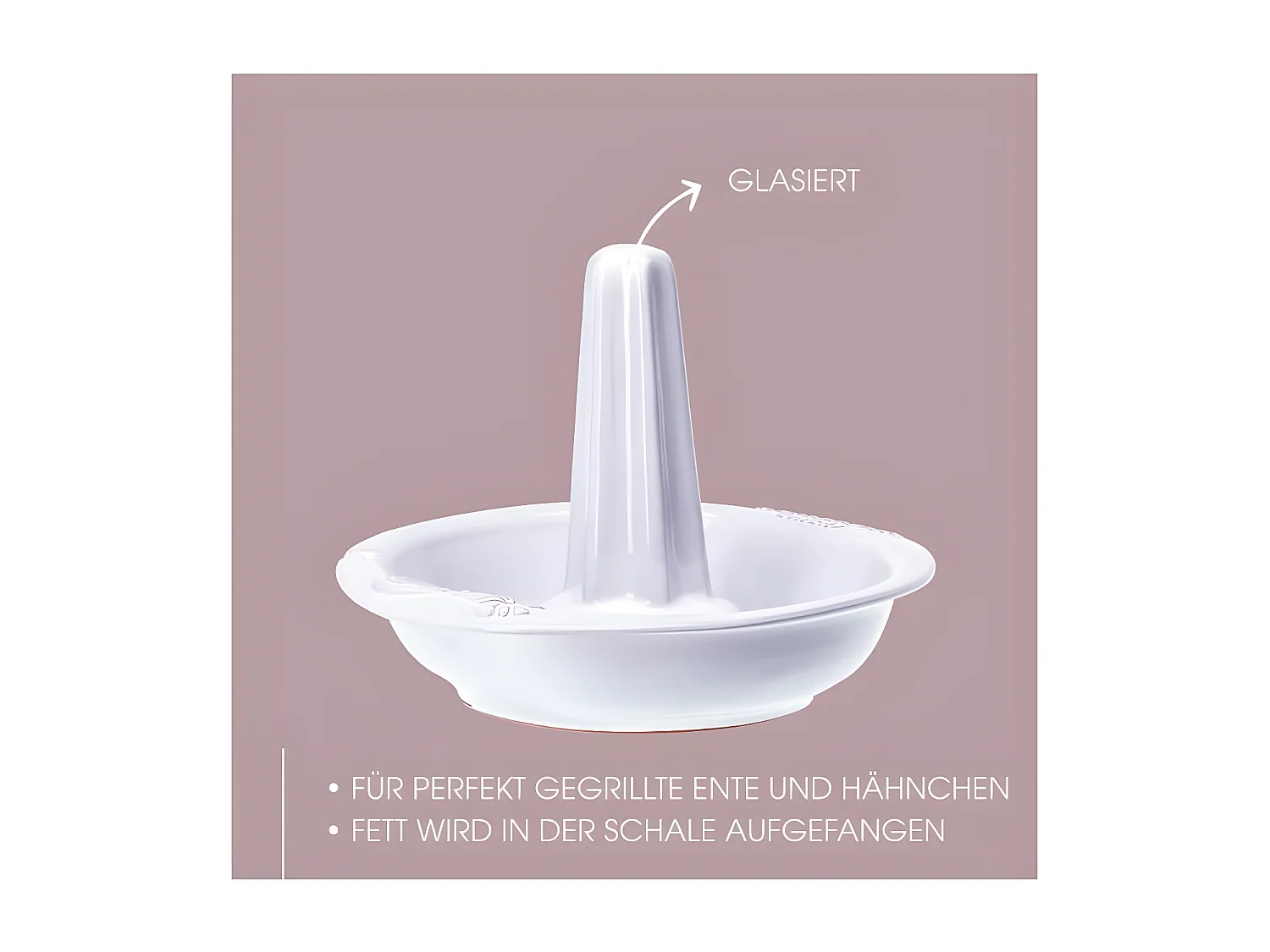 Romertopf Rotissoire à volailles blanc - 125 04