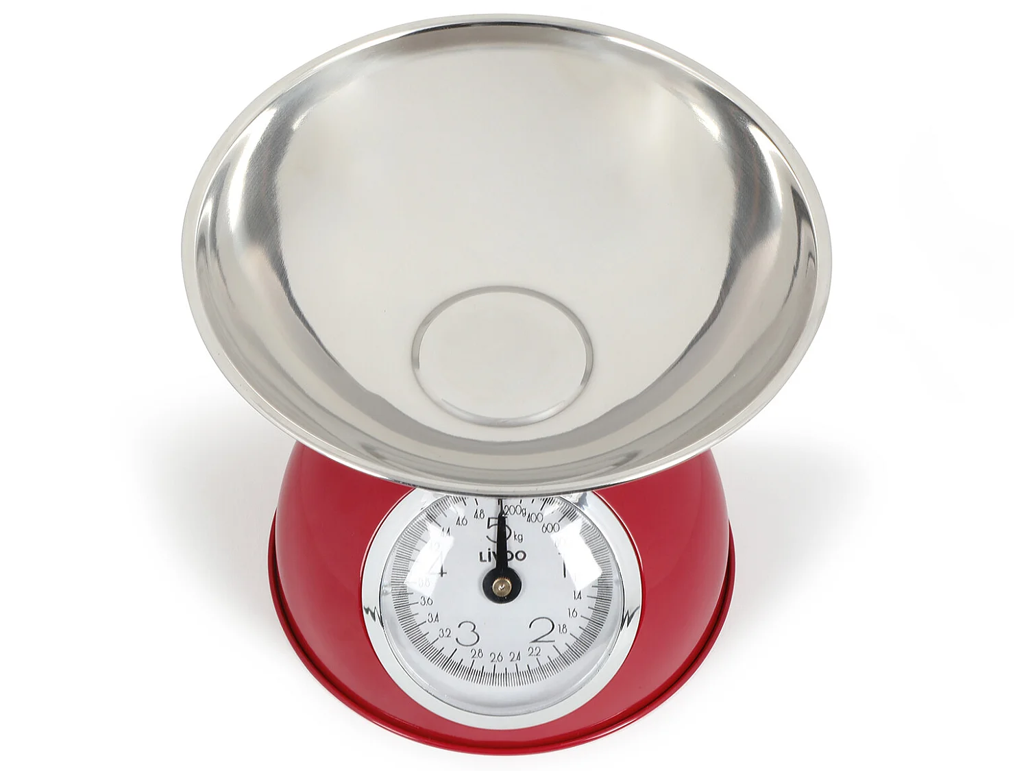 Livoo Balance de cuisine mécanique 5kg - 20g rouge - dom443r