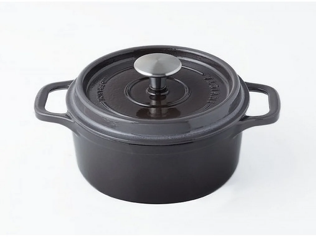 Invicta Cocotte ronde en fonte émaillée 28cm taupe - puv402287