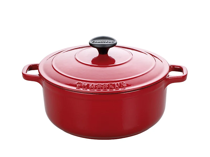 Chasseur Cocotte ronde en fonte émaillée 24cm rubis sublime - puc472458