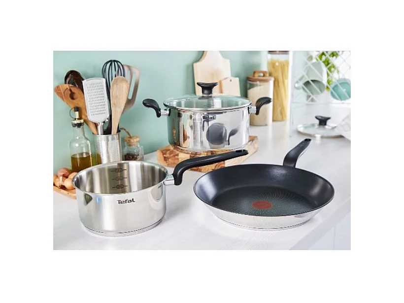 Tefal Casserole inox 20cm avec couvercle - e3082404