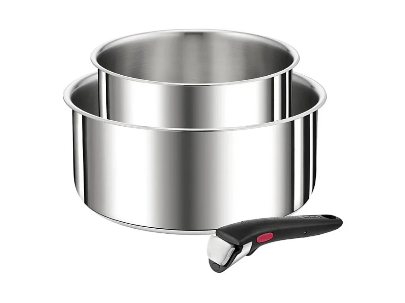 Tefal Série de 2 casseroles inox 16/20cm + poignée - L9739302