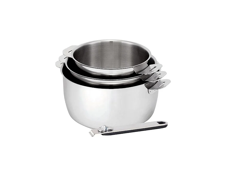 Beka Série de 3 casseroles 16/18/20 cm inox - 12566954